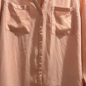 Express Peach Button Down Shirt